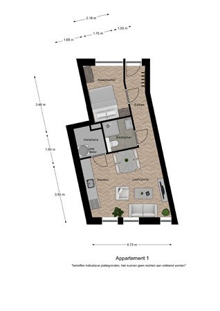 Floorplan - Hof 35B, 5571 CB Bergeijk